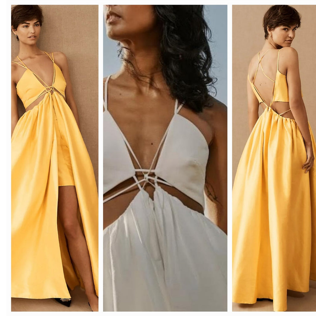 New ANTHROPOLOGIE Helen O'Connor Super Nova Dress $899 US SIZE 6 WHITE