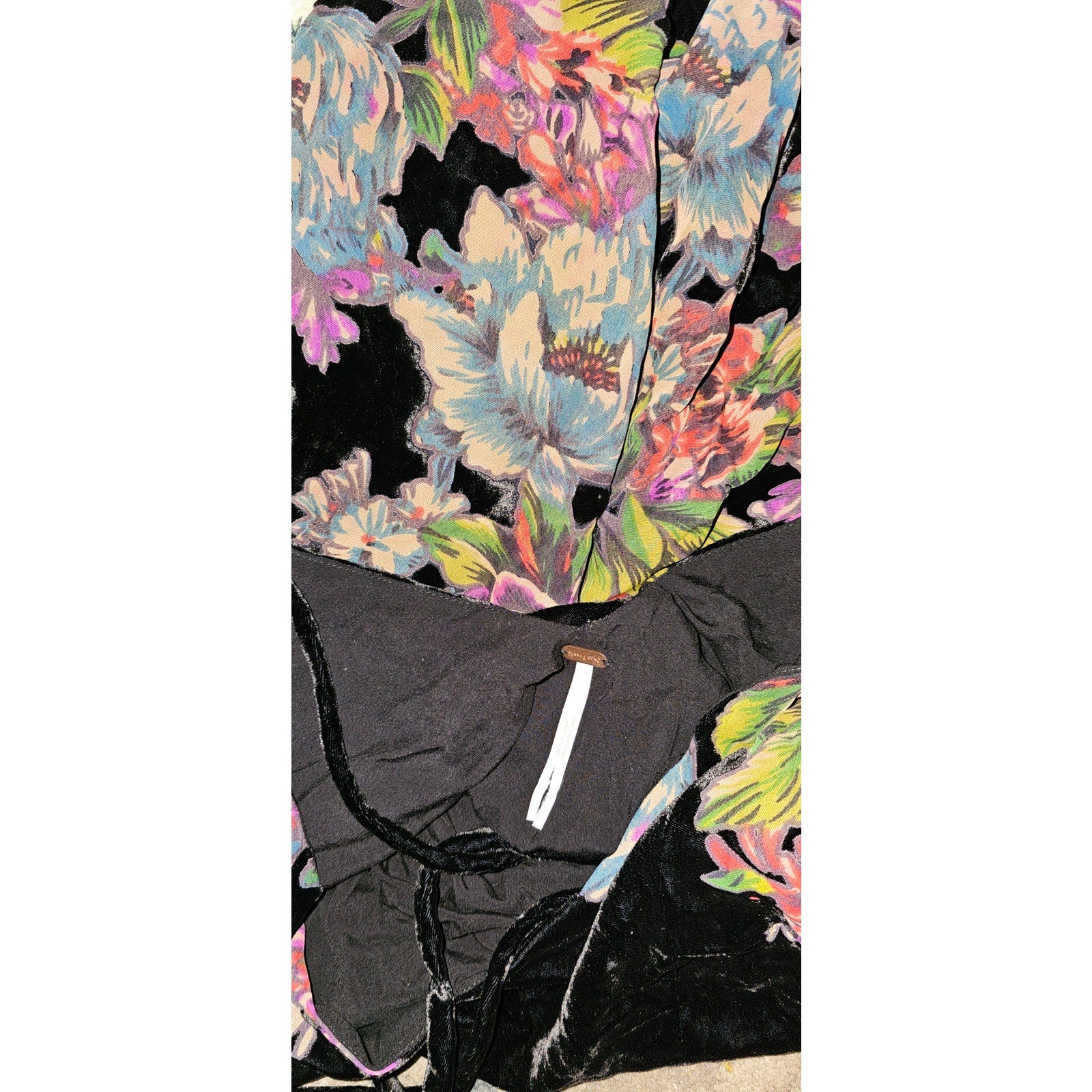 Free People Misha Burnout Velvet Floral Mini Dress