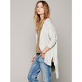 Free People Ribbed Oversized Lightweight Knit Cardigan