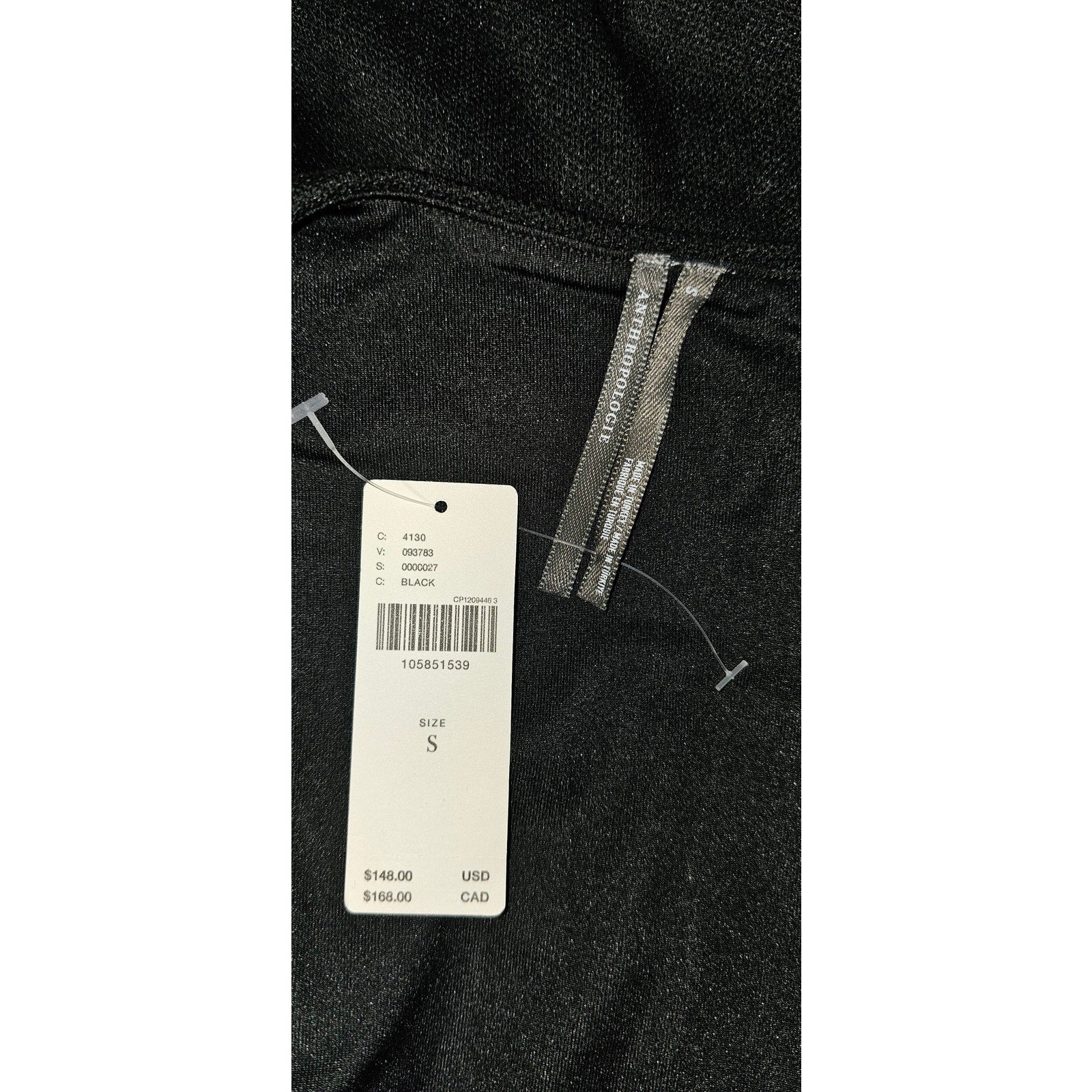 Anthropologie Sleeveless Knit Hardware A-Line Midi Dress SMALL Black Anthropologie