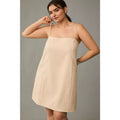 Anthropologie Mare Mare Linen Blend Square-Neck A-Line Mini Dress 1X Anthropologie