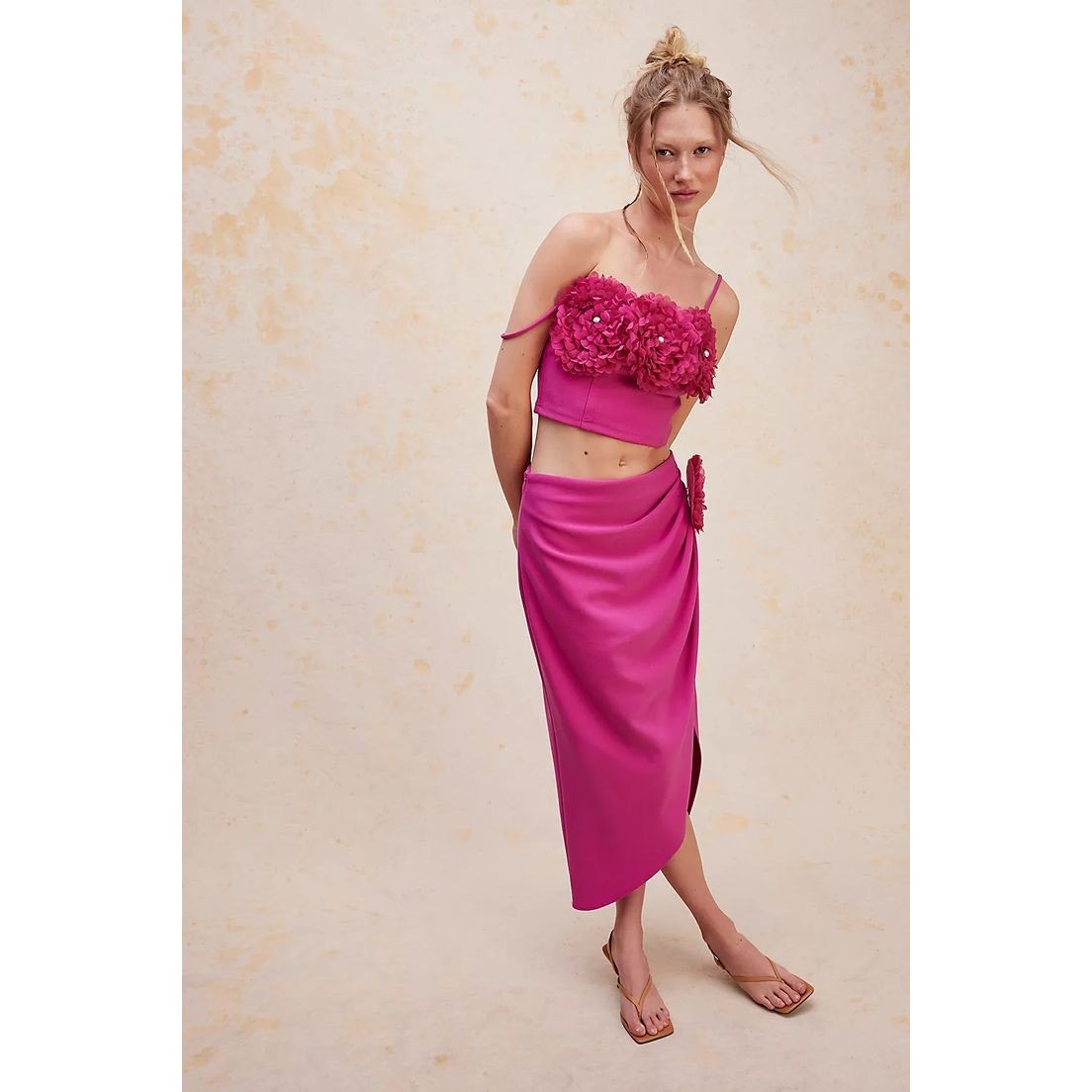New FREE PEOPLE Elliatt Prisca Set  $395 MEDIUM Pink SPECIAL OCCASION