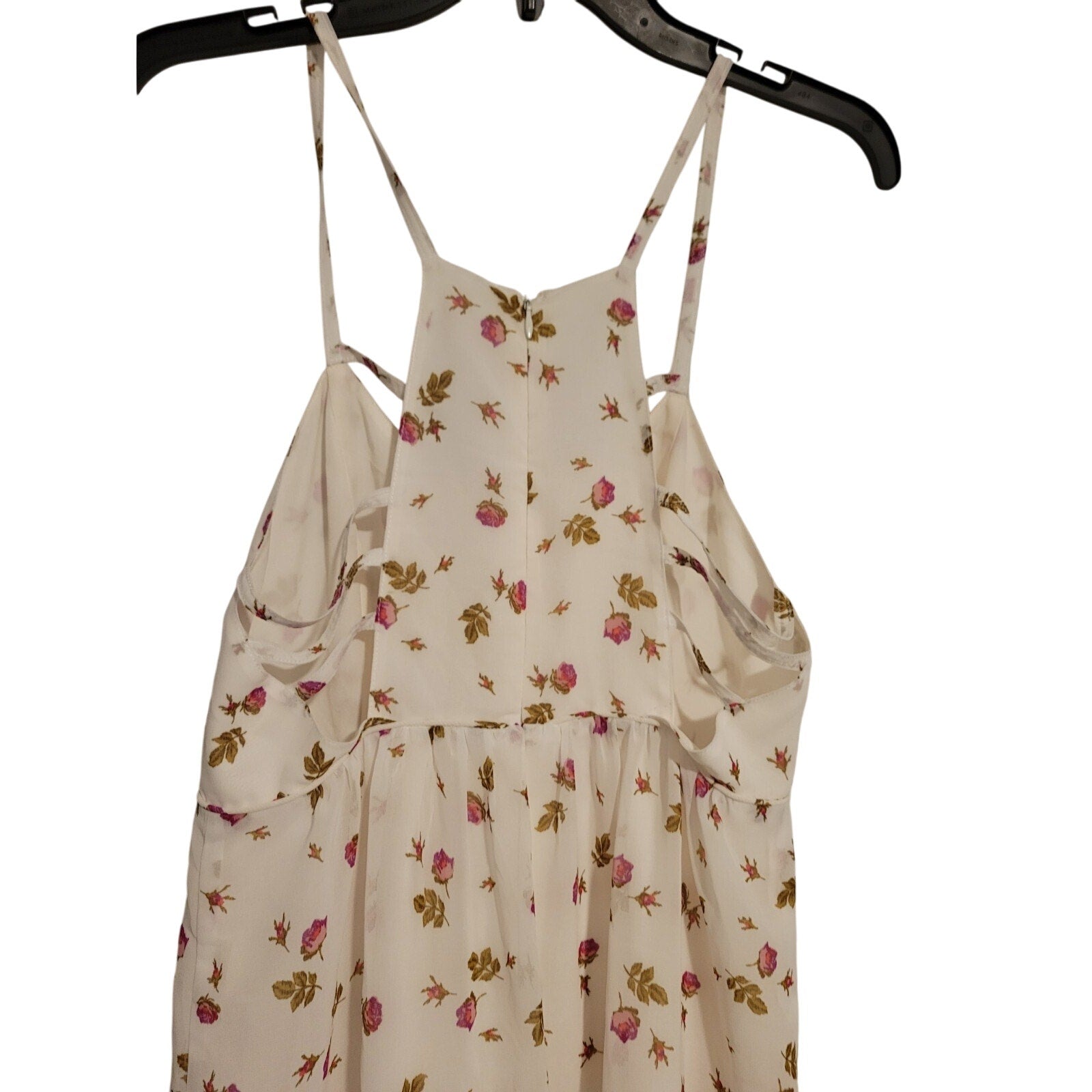 New Free People White Floral Meadow Rue Wide-leg Jumpsuit Size 6 Boho