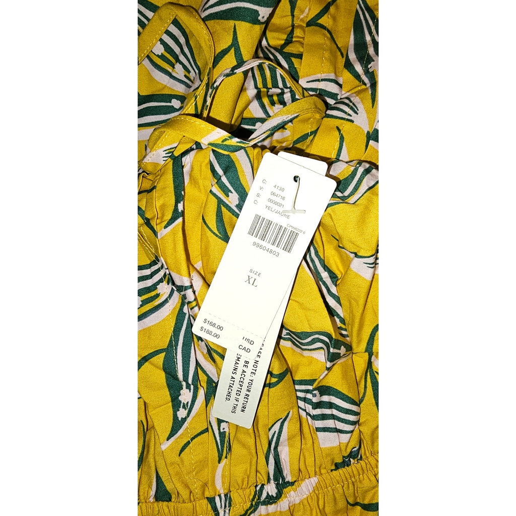 Anthropologie The Somerset Strapless Maxi Dress X-Large Yellow Anthropologie