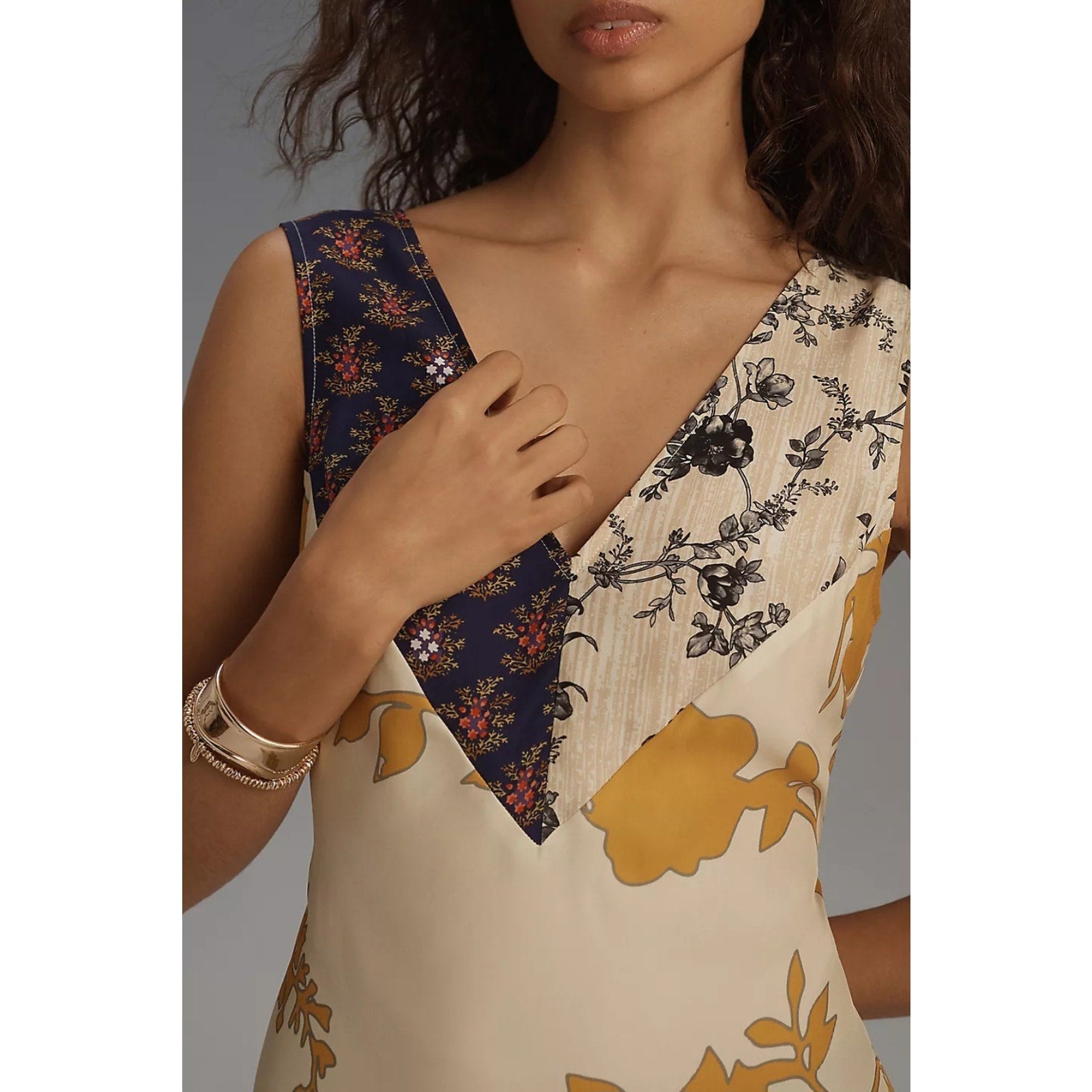 New ANTHROPOLOGIE Plenty by Tracy Reese Sleeveless Asymmetrical Midi Dress SMALL