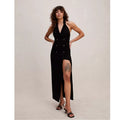New Free People RUMER Arden Blazer Dress $499 AU XS / US 2 Black Maxi Halter