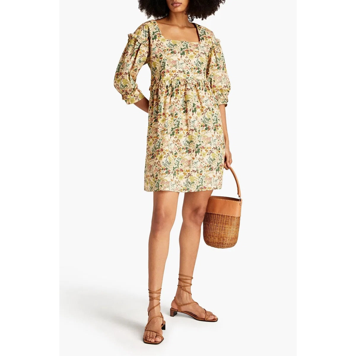 Anthropologie FREE PEOPLE Meadows Daphne Babydoll Dress $242 SIZE 2 (6/8)