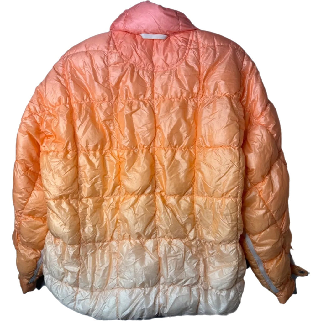 New FREE PEOPLE Scrunchy Glossy Printed Pippa Packable Puffer Jacket $228 SMALL