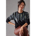 Anthropologie Let Me Be Disco Sequin Sweatshirt