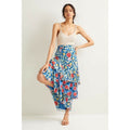 NEW Anthropologie Medley Tiered Maxi Skirt by Hutch $198 Size Small Fruit Blue