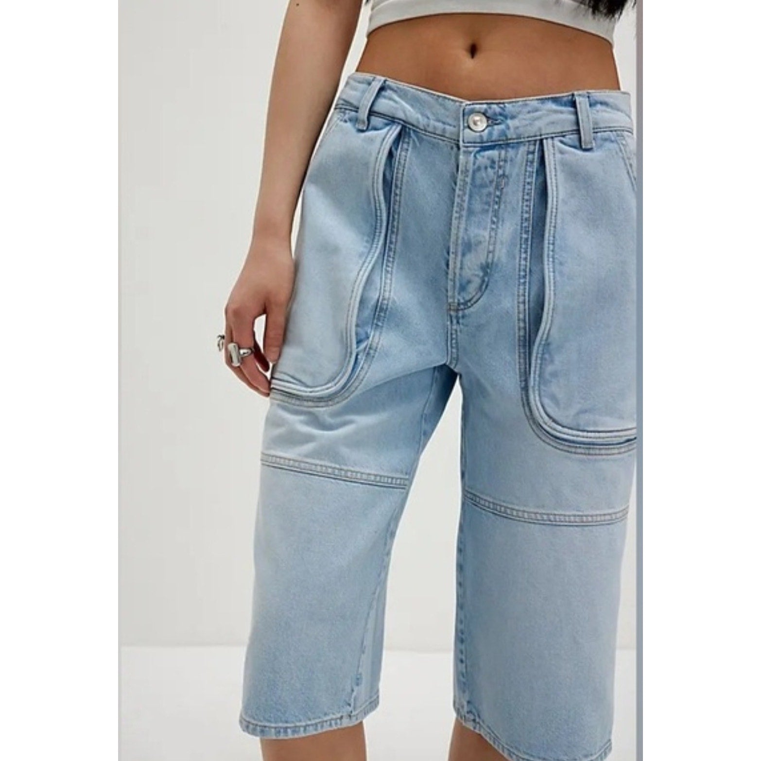 Free People Havasu Slouchy Cropped Jeans