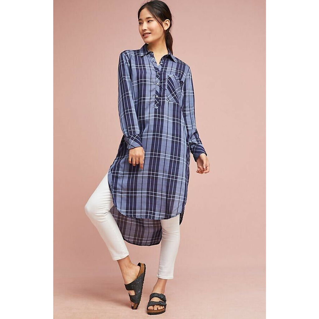 Anthropologie Arnelis Button Down Maxi Shirt