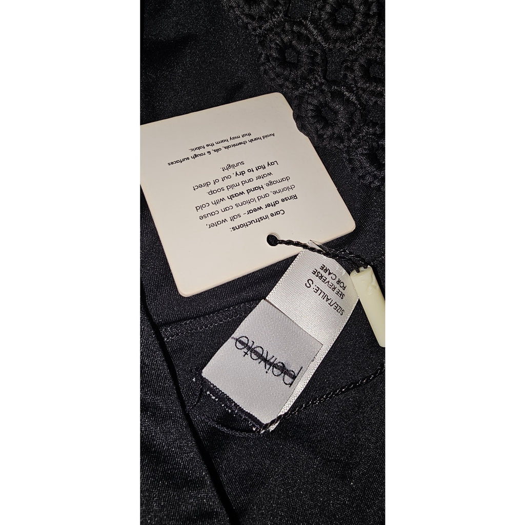 Anthropologie x Peixoto Rhea One-Piece Swimsuit SMALL Black Anthropologie