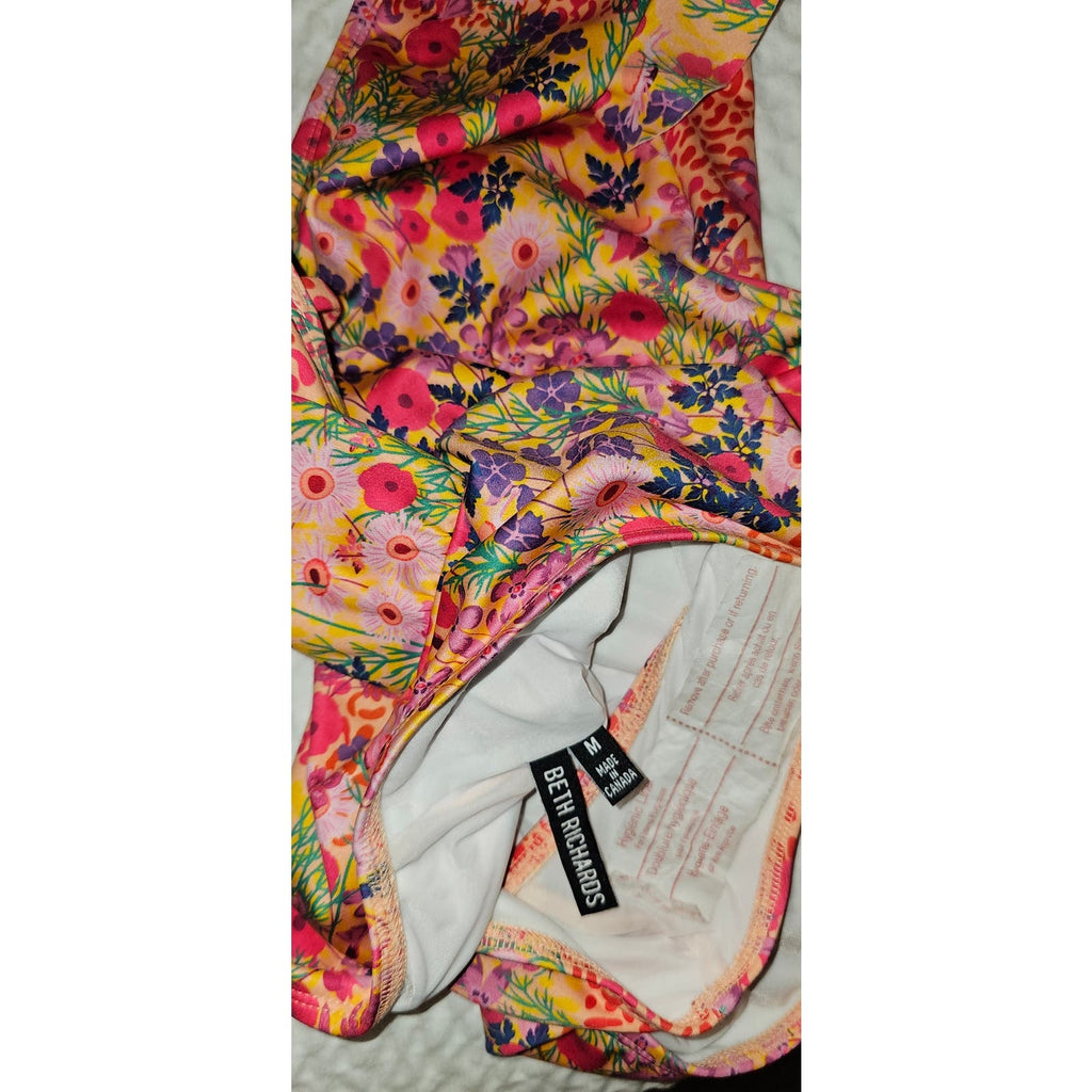 New Free People BETH RICHARDS Sophia One Piece Swimsuit $280 MEDIUM Floral
