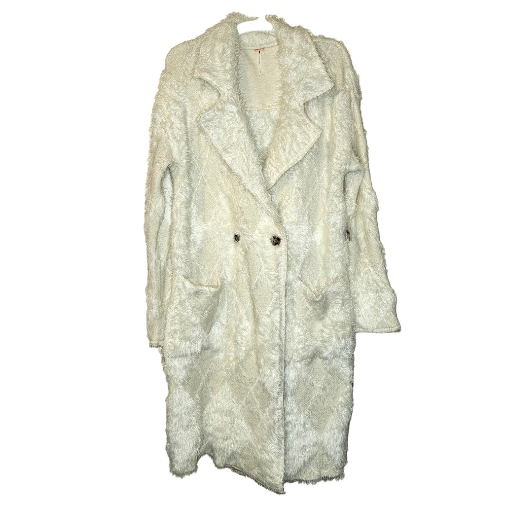 Free People David Cardi Fuzzy Coatigan