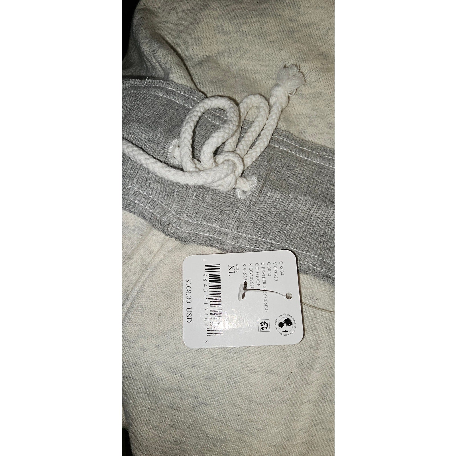 New Free People MOVEMENT Making It Overalls $168 X-LARGE Heather Grey Combo