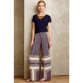New Anthropologie Yida Printed Wide-Leg Pants by Elevenses Size 4 Geo