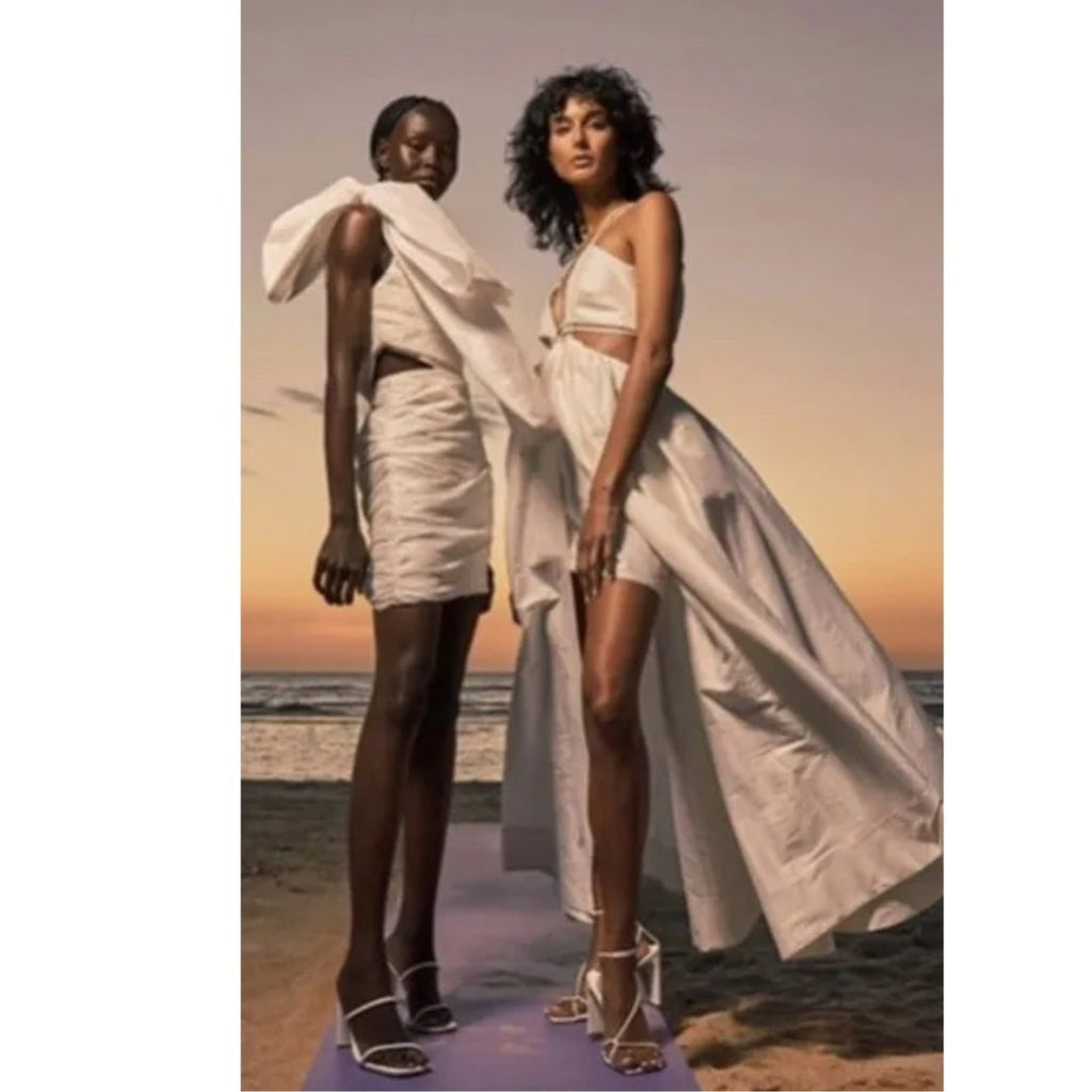 New ANTHROPOLOGIE Helen O'Connor Super Nova Dress $899 US SIZE 6 WHITE