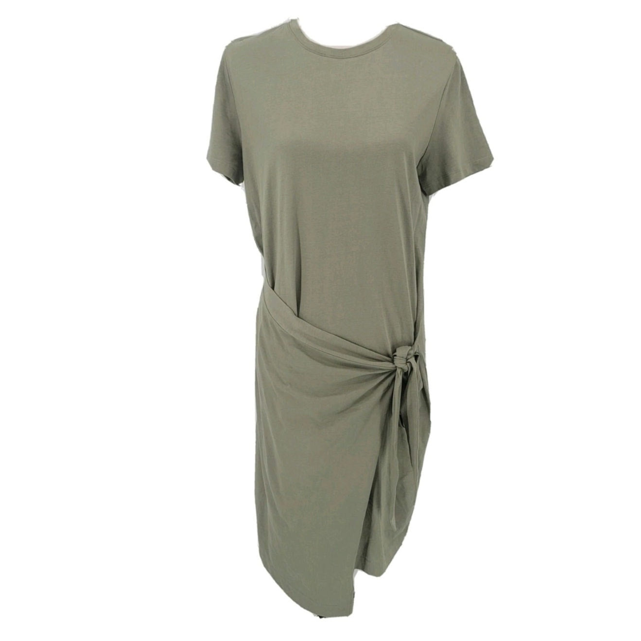 Anthropologie Dolan Draped Midi Dress X-SMALL Moss Anthropologie