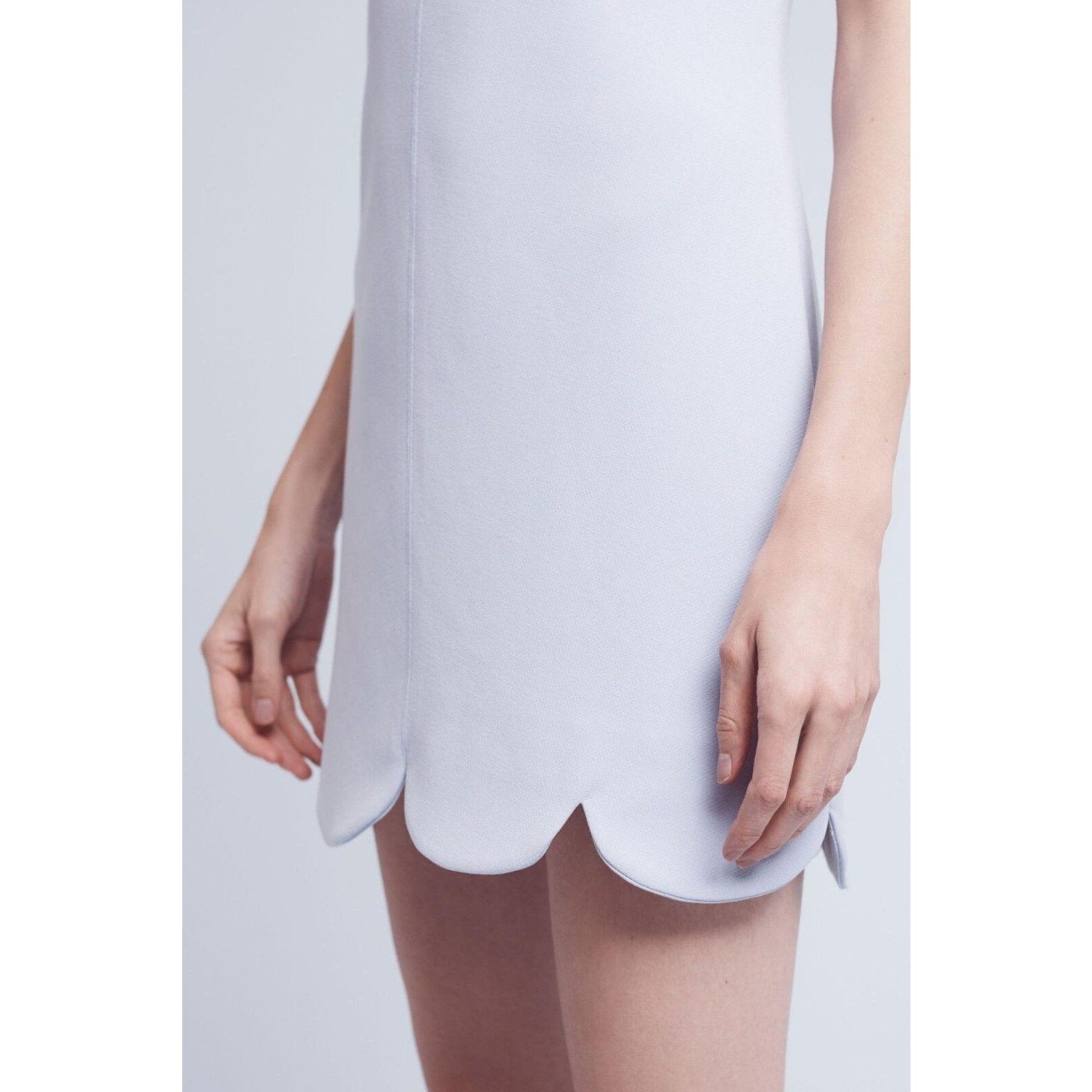 New Anthropologie Ruenna Scalloped Mini Dress by Shoshanna Size 2 $350 Lilac