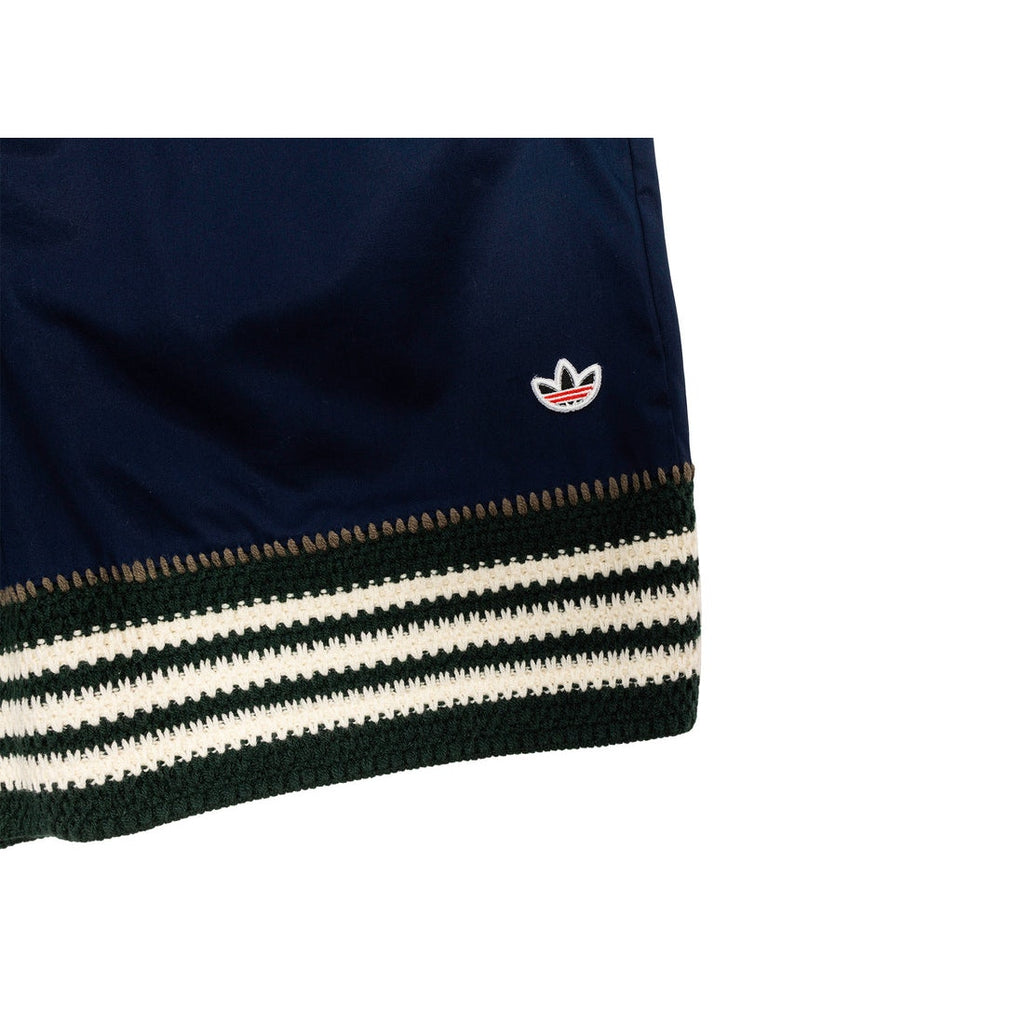 Adidas x Clot Woven Shorts Medium Night Indigo Crochet Trim Unisex adidas