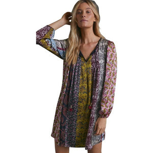 NEW Anthropologie Multicolor Daniel Rainn Adela Tunic Casual Floral Dress Sz S