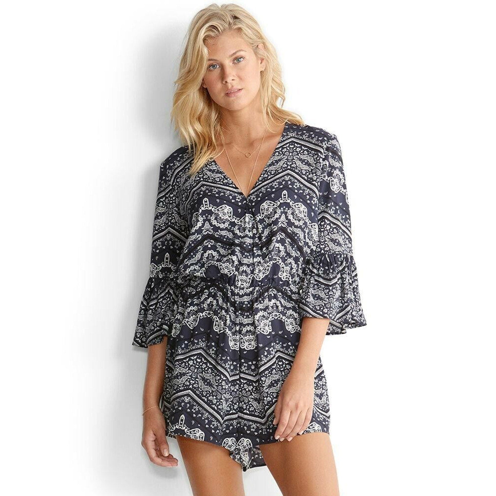 Anthropologie Seafolly Bandana Bodysuit La Belle Romper