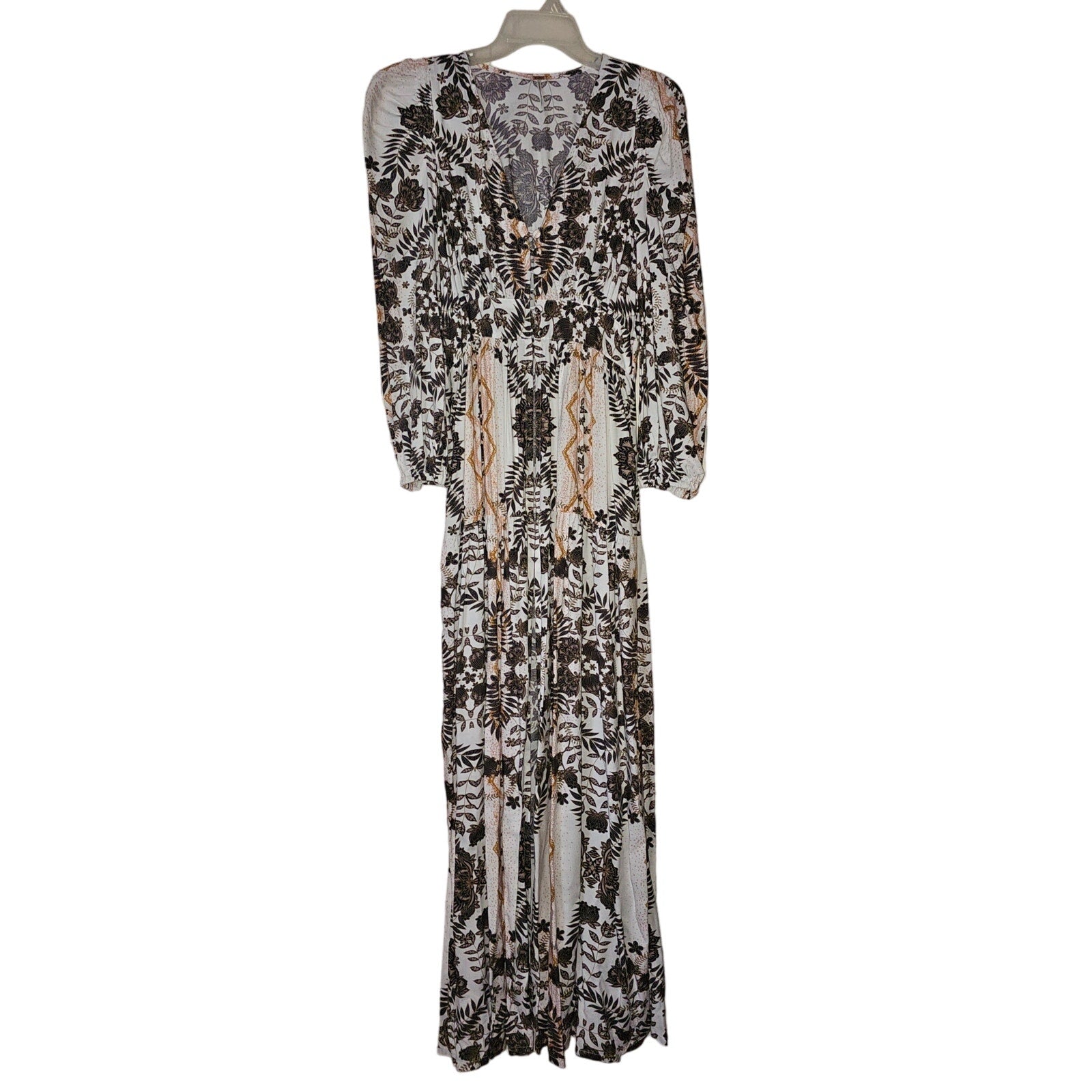 Free People Wandering Folk Maxi Top Duster Dress