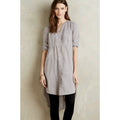 NEW Anthropologie Sojourn Long Sleeve Tunic By Vanessa Virginia $118 Sz 4 Gray
