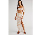 New Free People RUMER Isola Set $488 XL-US 10  Pink Floral ON/OFF THE SHOULDER