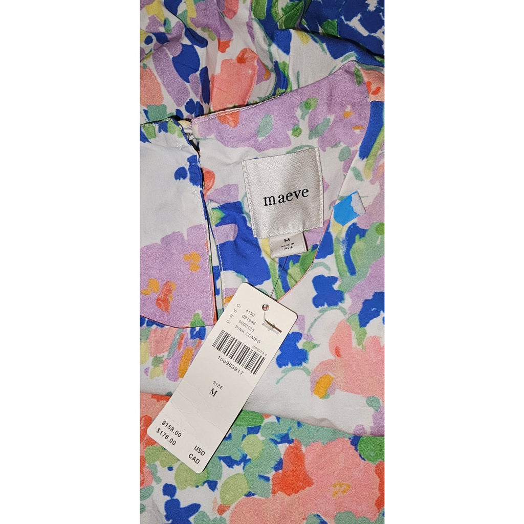 Anthropologie Maeve Sleeveless Double Bubble-Hem Mini Dress M / L Anthropologie