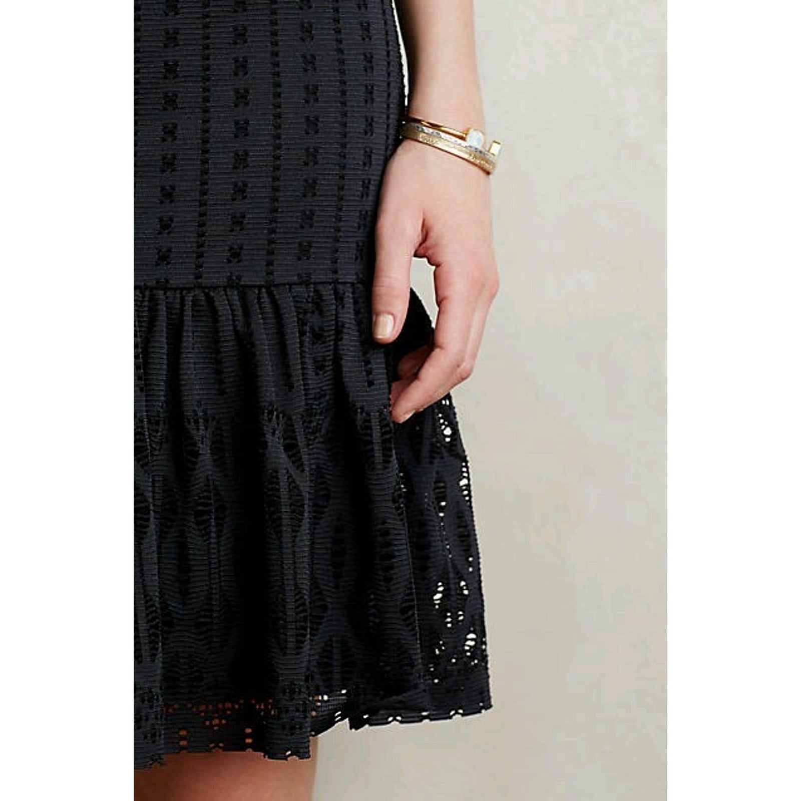 NEW Anthropologie Eyelet Trumpet Skirt by Moulinette Soeurs $98.00 Size Small