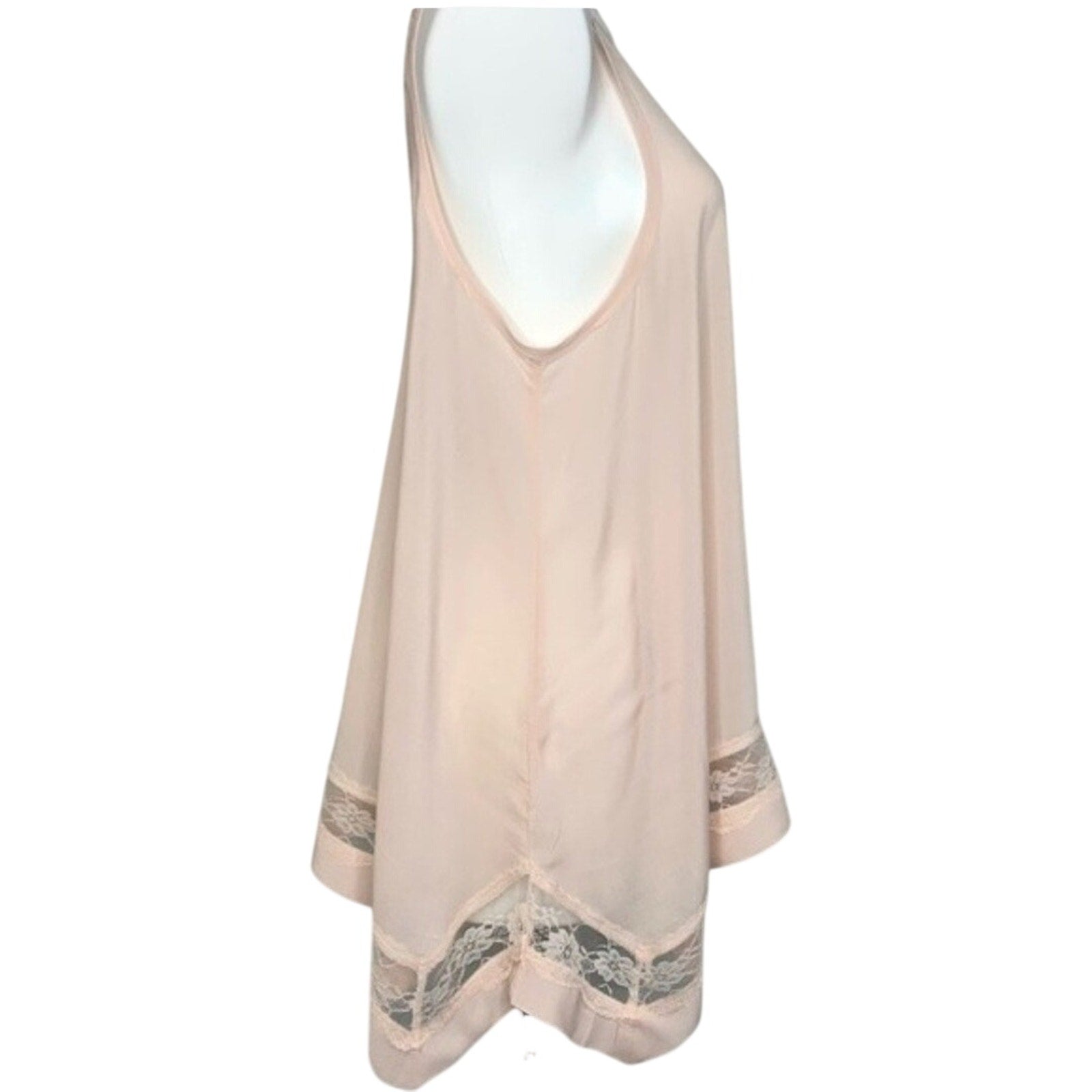 FREE PEOPLE INTIMATELY Outlined High Low Cami SMALL Shell Pink Free People