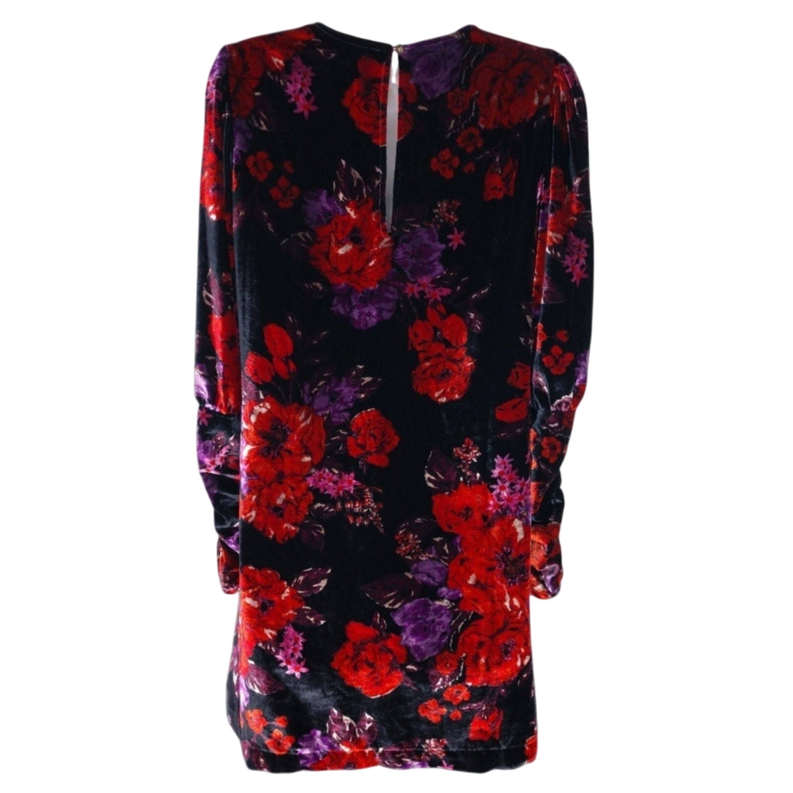 New Anthropologie Maeve Cowl-Neck Velvet Dress $180 X-SMALL Black Motif