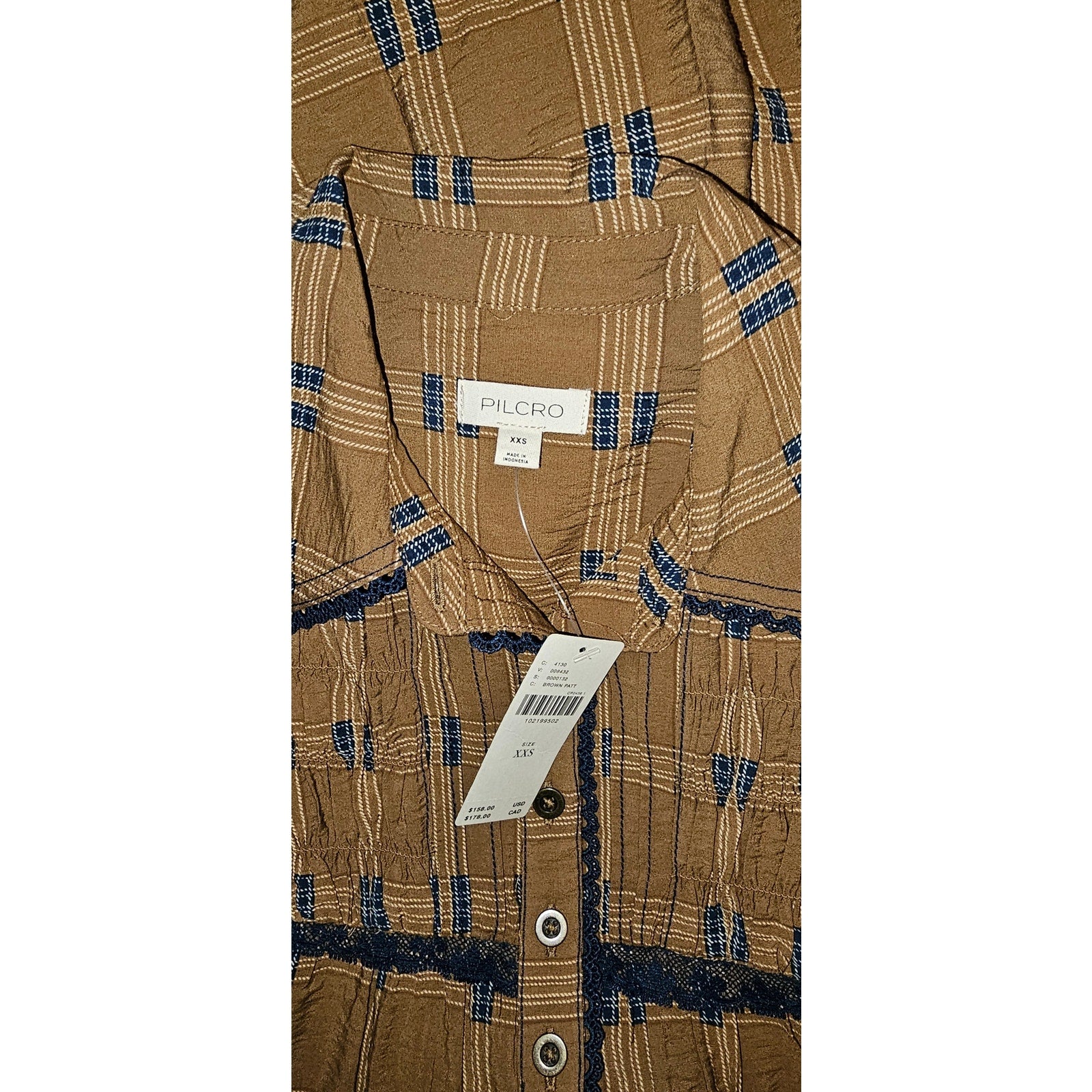 Anthropologie Pilcro Short-Sleeve Tunic Shirt Dress