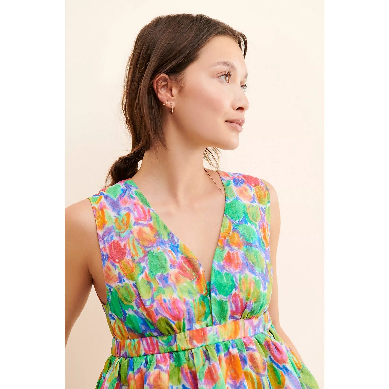 New Hope for Flowers by Tracy Reese Floral Printed Tiered Mini Dress $253 XL