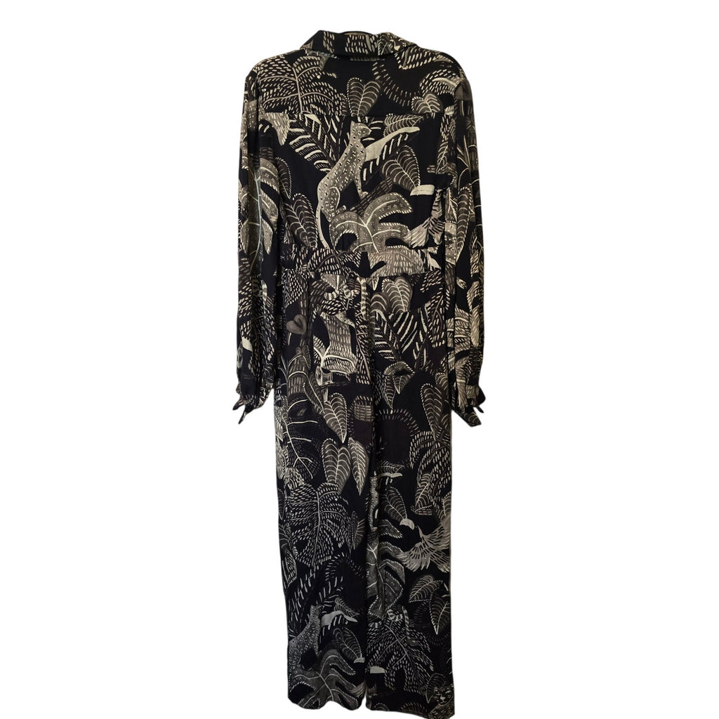FARM for ANTHROPOLOGIE Tropical Print Jumpsuit Coverall ELASTIC WAIST Small FARM Rio