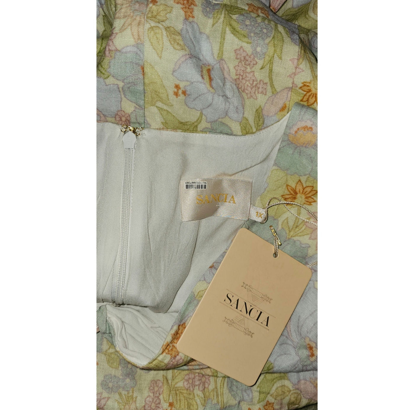 Anthropologie x Sancia The Aida Floral Wide-Leg Jumpsuit $239 PLUS 1X Green
