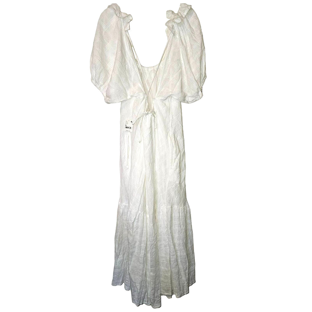 New Free People Kaylyn Midi Dress Free-est $108 SMALL Ivory