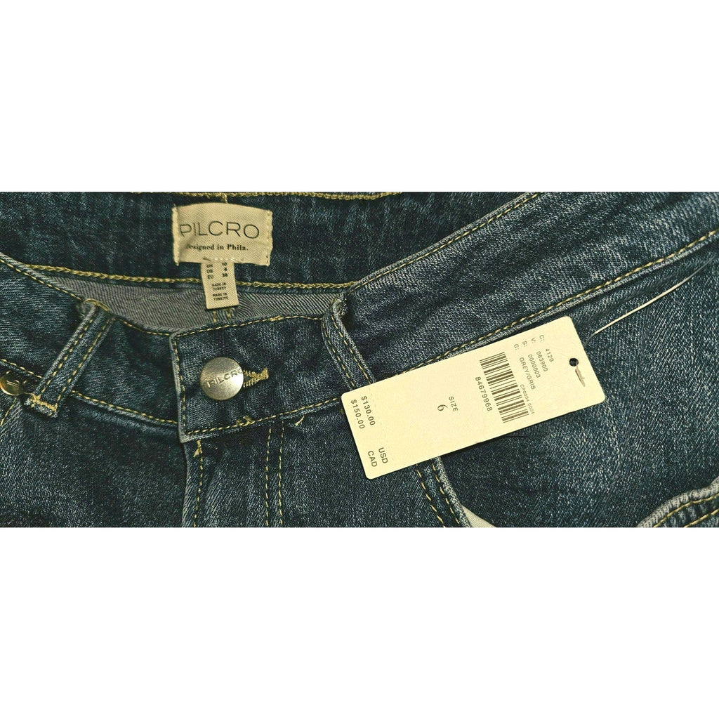 Anthropologie x Pilcro Denim Pencil Skirt $130 Size 6 Blue Midi