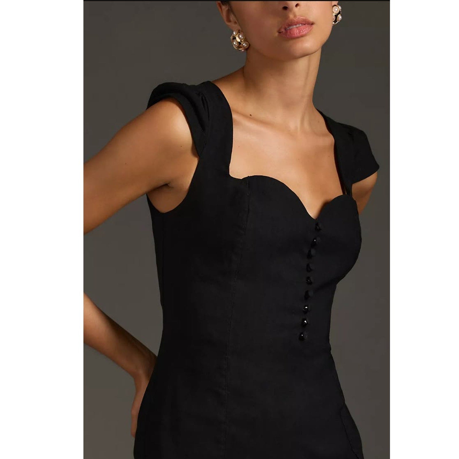 New Anthropologie The Cecily Fit & Flare Sweetheart Dress $170 Large Purple
