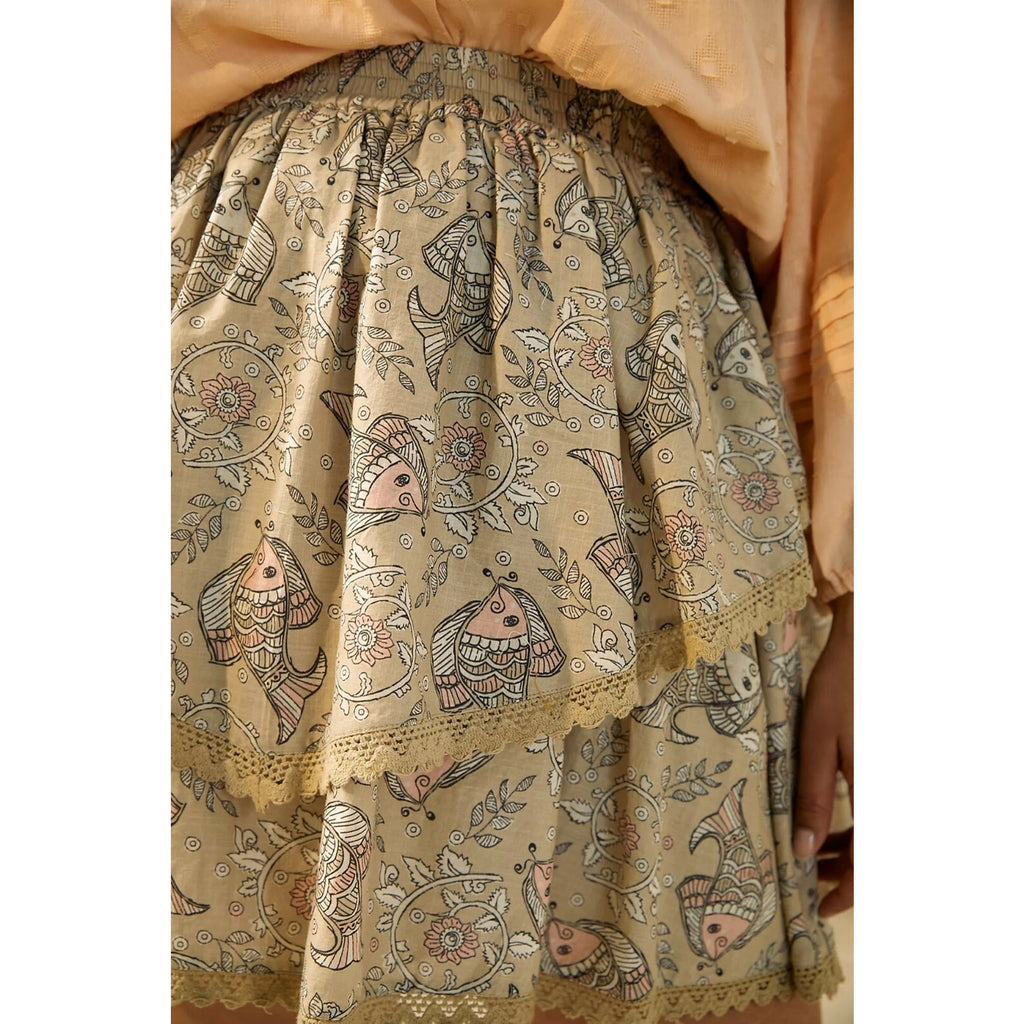 NEW Anthropologie Let Me Be Kenna Mini Skirt Size 16 W