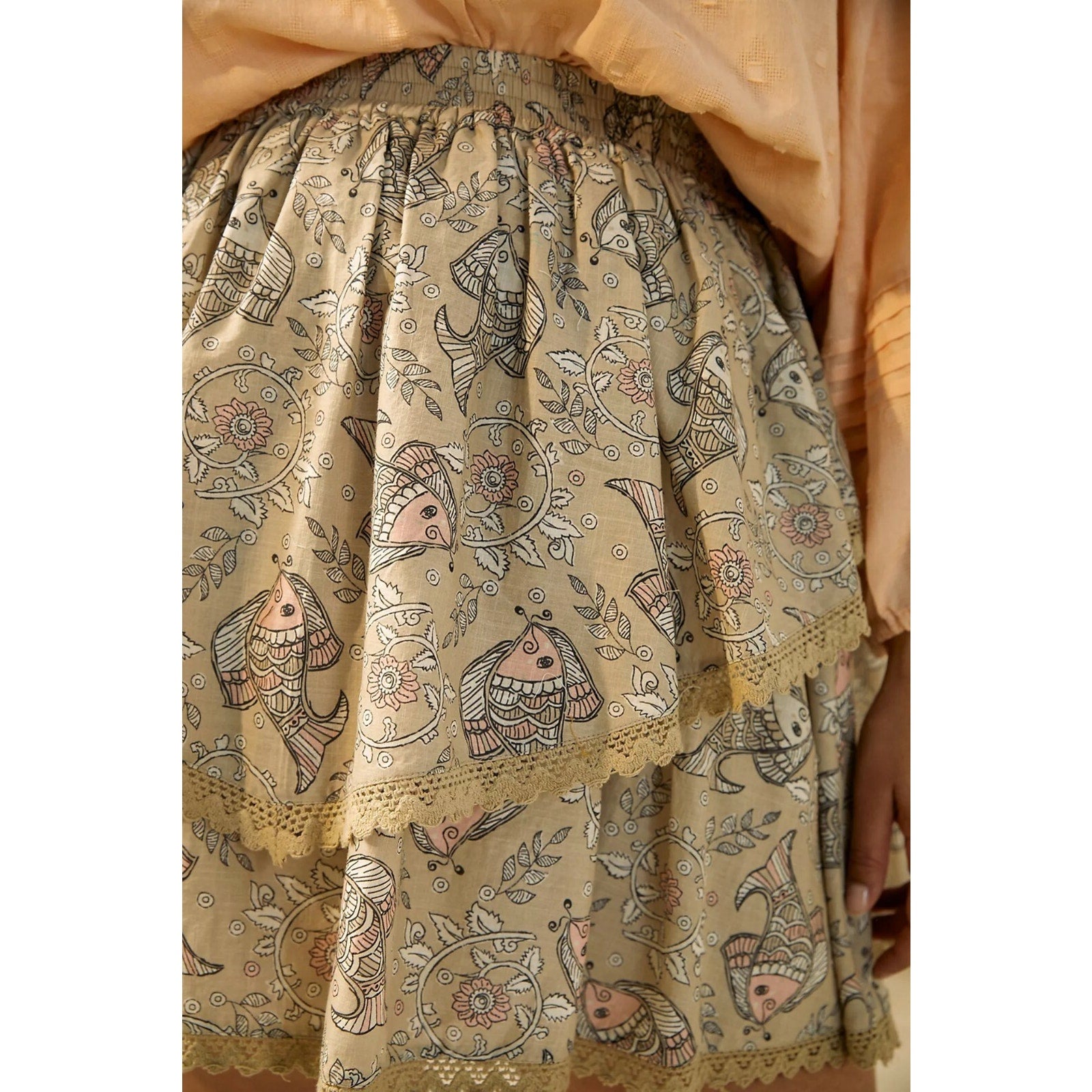 NEW Anthropologie Let Me Be Kenna Mini Skirt Size 16 W