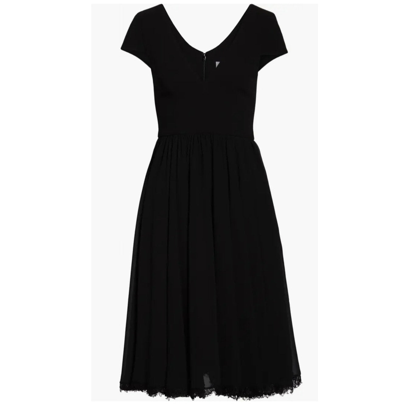 New Dress the Population Corey Dress $198 XS Black LBD Midi Sultry Evening Wear