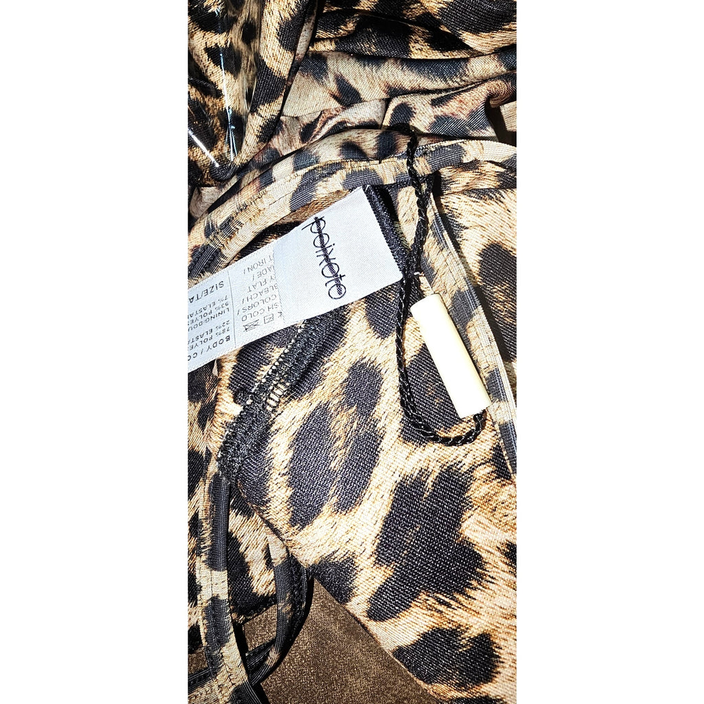 Anthropologie Peixoto Isla One-Piece Swimsuit LARGE 8/10 Leopard Print Anthropologie