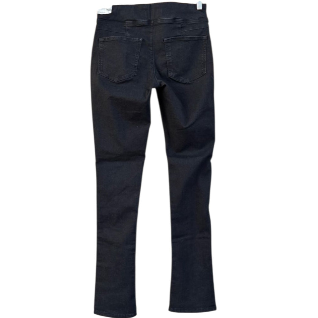 New FREE PEOPLE We The Free Double Dutch Pull-On Slit Skinny Jeans $78 SMALL Blk