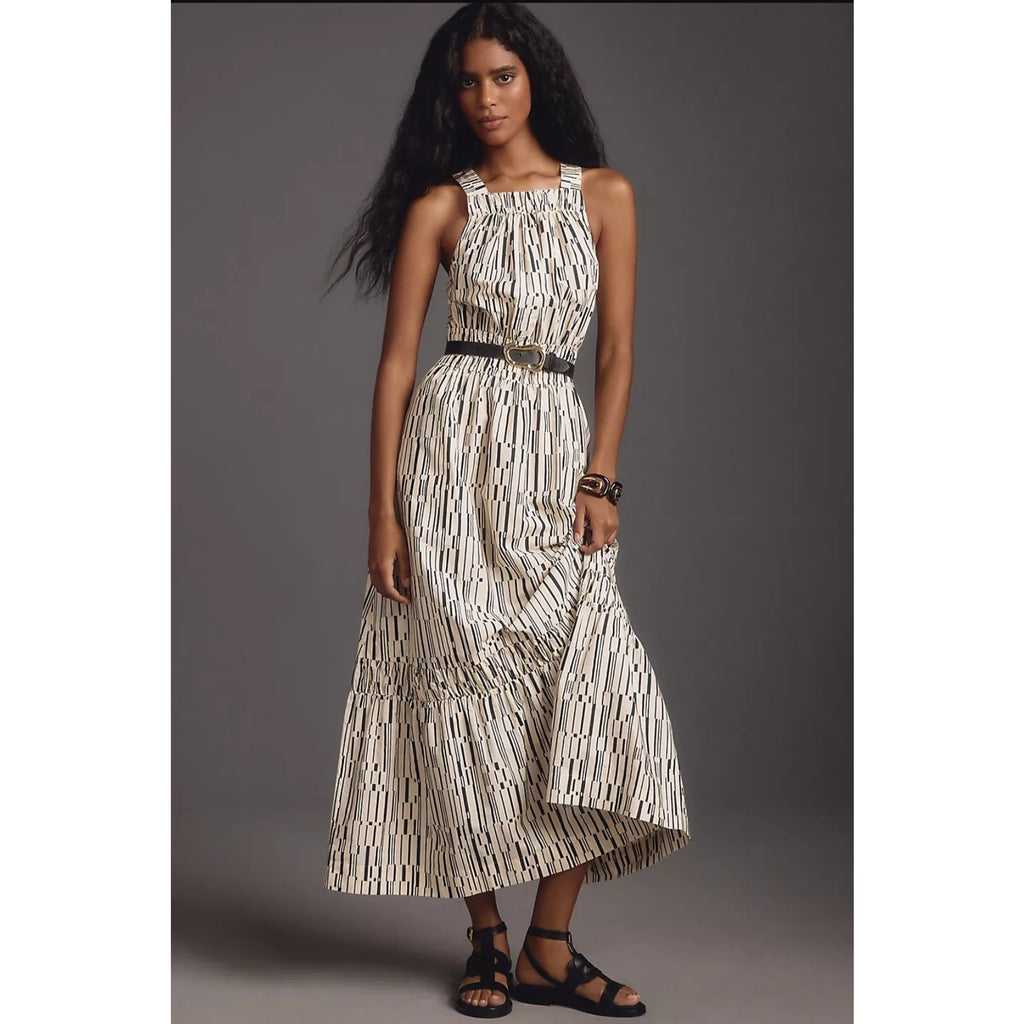 Anthropologie The Somerset Maxi Dress: Poplin Halter Edition $168 X-SMALL