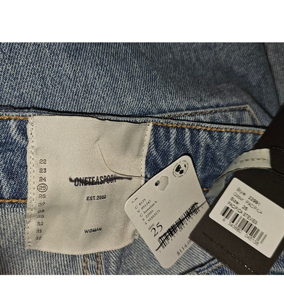 New Free People x One Teaspoon Stevie’s Boyfriend Shorts $114 Sz 25  29 in Waist