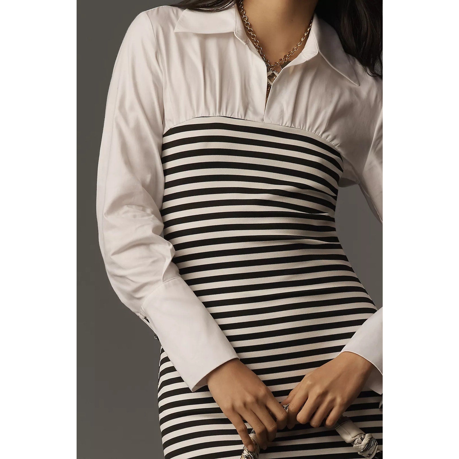 Anthropologie Maeve Fitted Twofer Mini Dress