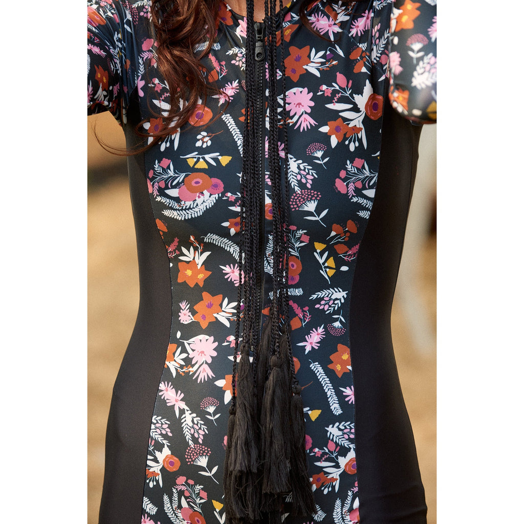 New Anthropologie FREE PEOPLE Carolina K Reefline Rashguard $295 X-SMALL Floral